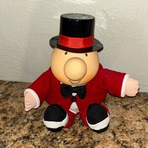 Vintage Ziggy Red Tuxedo Plush with Top Hat